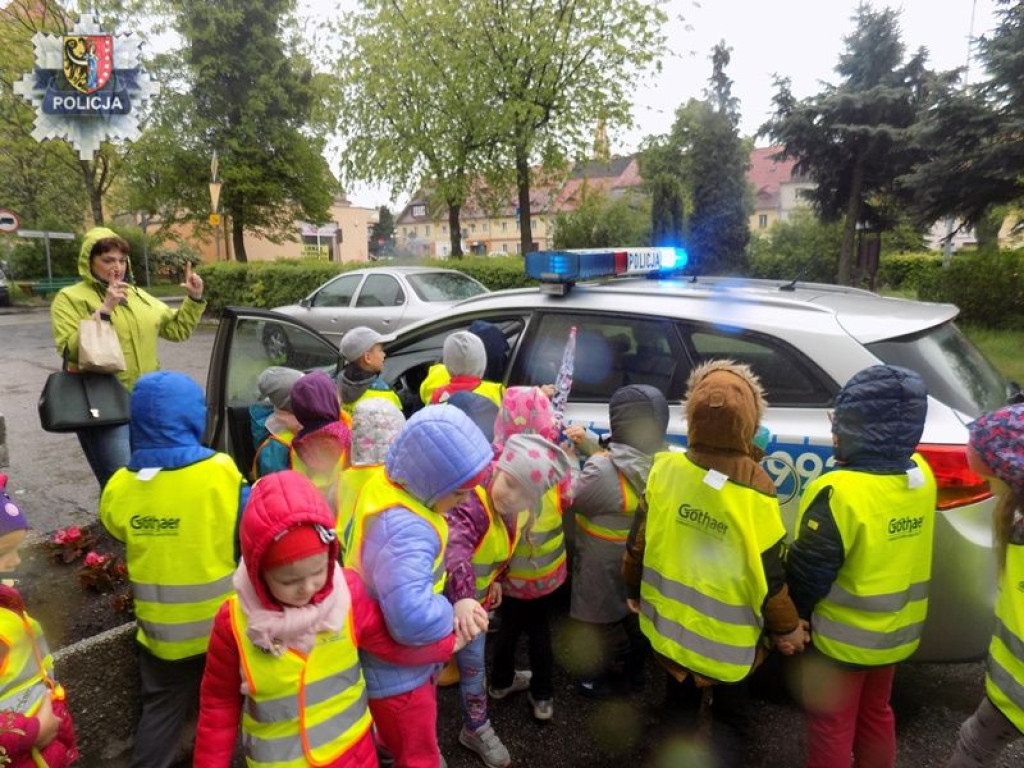 Grupa przedszkolaków odwiedziła posterunek policji w Przemkowie