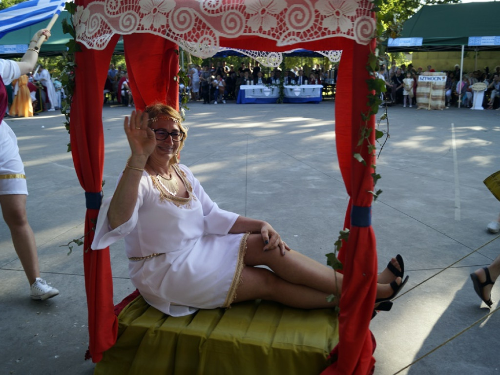 Turniej wsi w Grębocicach po grecku. W parku można było zobaczyć Zeusa, Atenę czy Herę