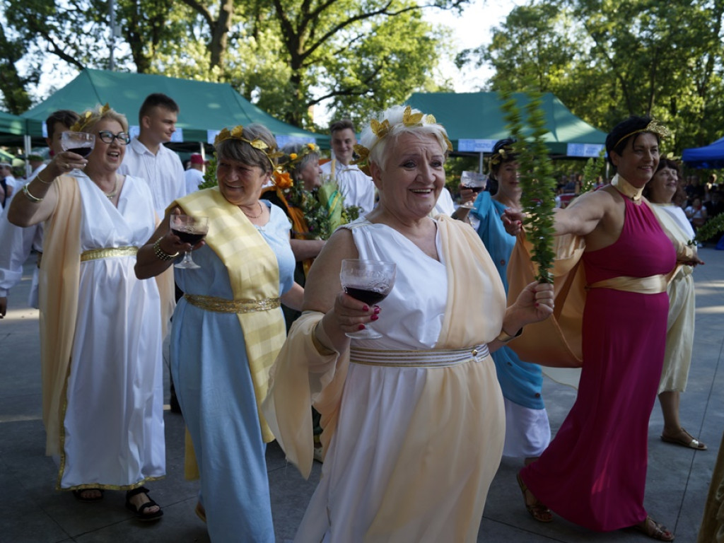 Turniej wsi w Grębocicach po grecku. W parku można było zobaczyć Zeusa, Atenę czy Herę