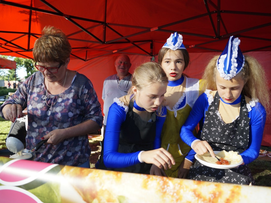 Turniej wsi w Grębocicach po grecku. W parku można było zobaczyć Zeusa, Atenę czy Herę