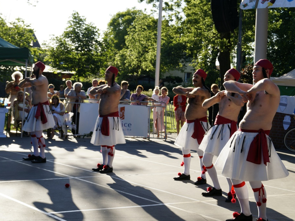 Turniej wsi w Grębocicach po grecku. W parku można było zobaczyć Zeusa, Atenę czy Herę
