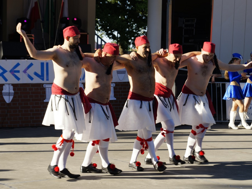 Turniej wsi w Grębocicach po grecku. W parku można było zobaczyć Zeusa, Atenę czy Herę