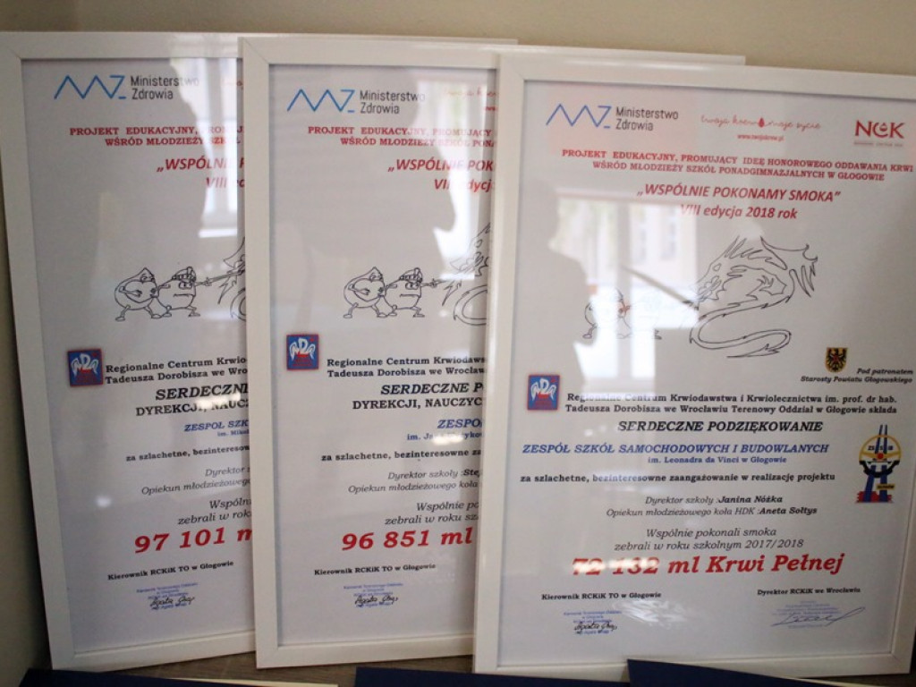 Oddali litry krwi! Uczniowie głogowskich szkół udowodnili, że warto pomagać