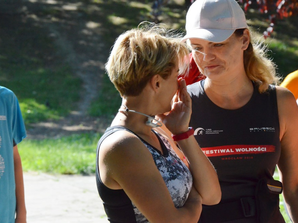 Ojcowie pobiegli z dziećmi w Parku nad Strumykiem. To była dobra zabawa