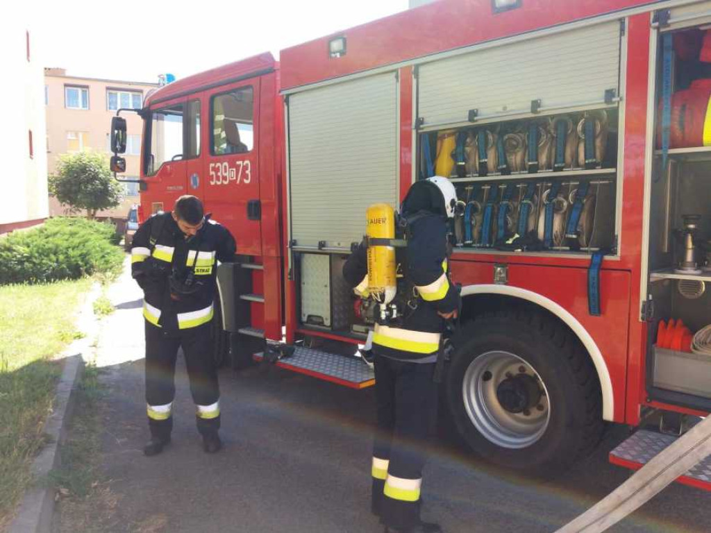 Pożar w bloku w Grębocicach! Na szczęście to tylko strażackie ćwiczenia