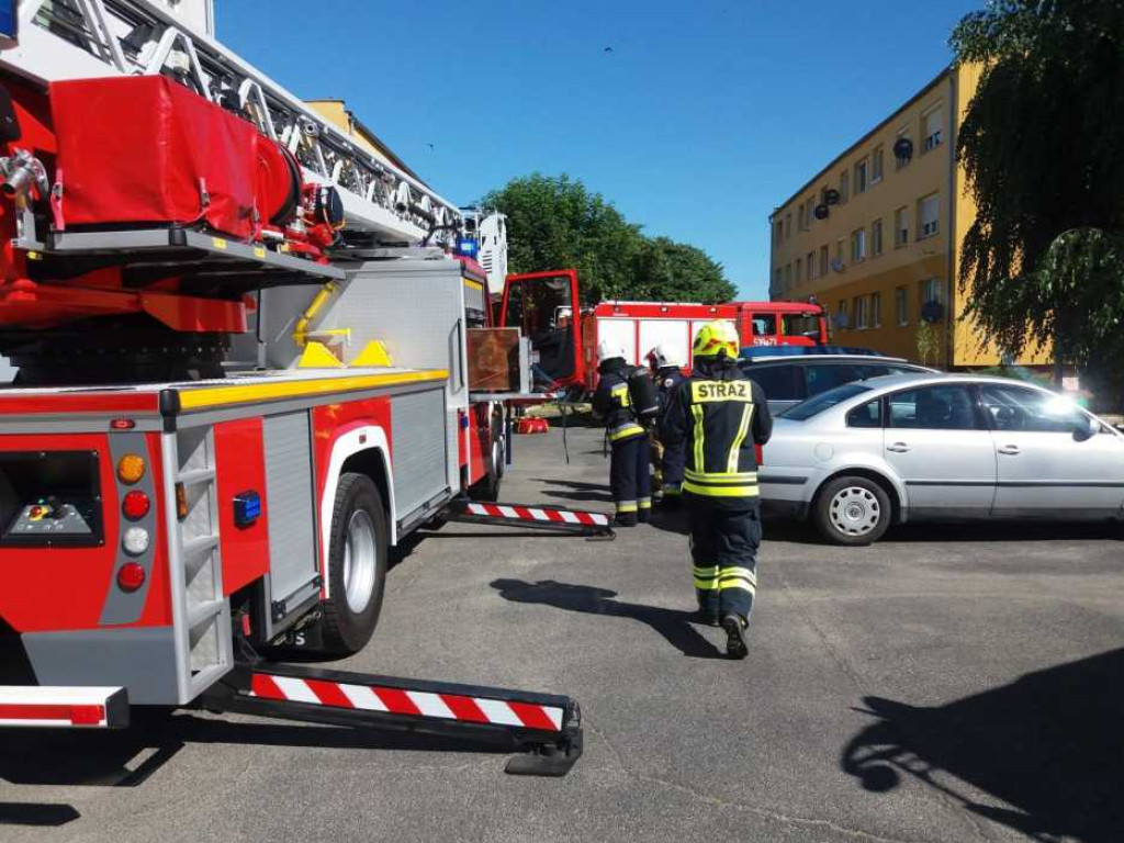 Pożar w bloku w Grębocicach! Na szczęście to tylko strażackie ćwiczenia