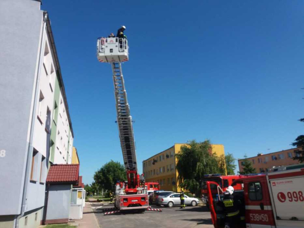 Pożar w bloku w Grębocicach! Na szczęście to tylko strażackie ćwiczenia