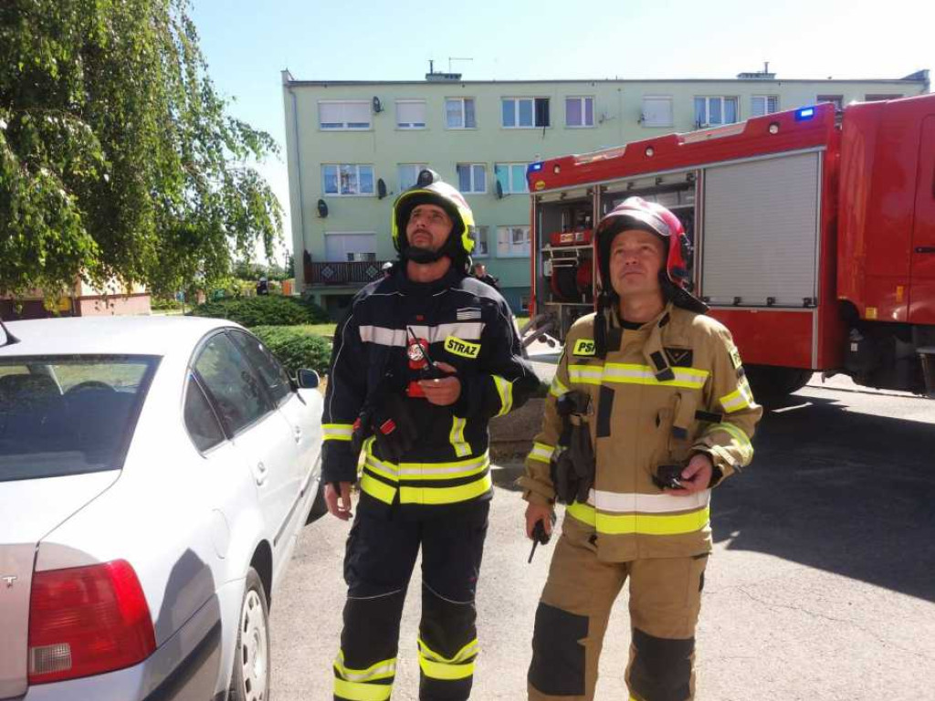 Pożar w bloku w Grębocicach! Na szczęście to tylko strażackie ćwiczenia