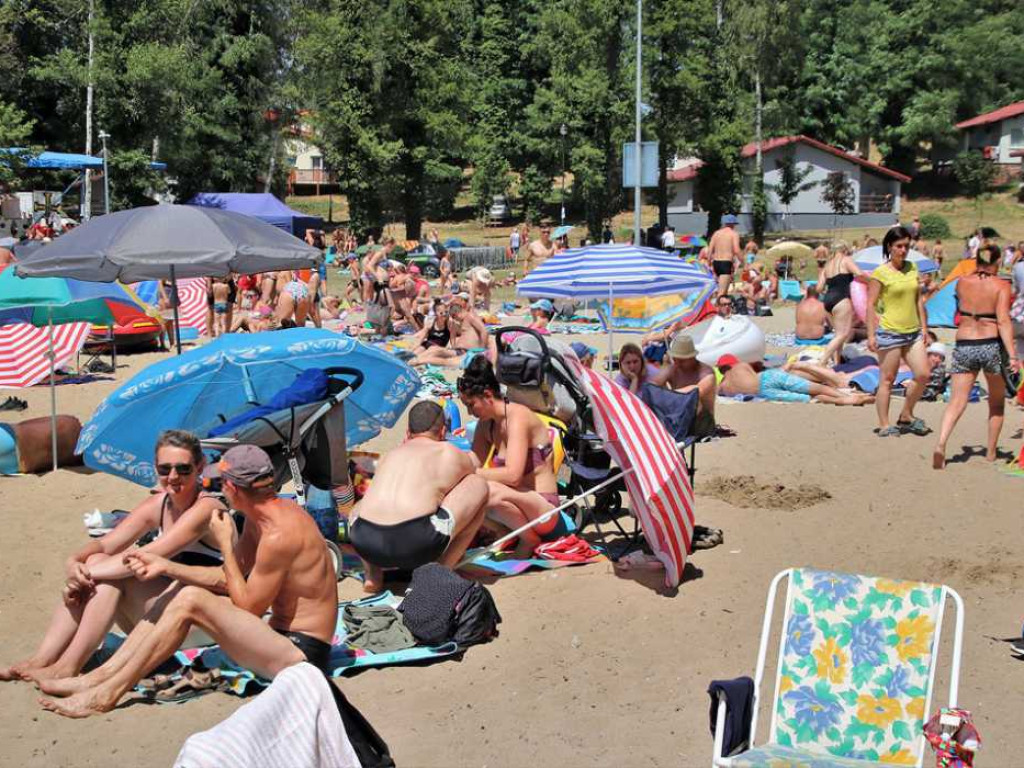 Sławska plaża wypełniła się po brzegi. Tak bawiliście się podczas upalnego weekendu