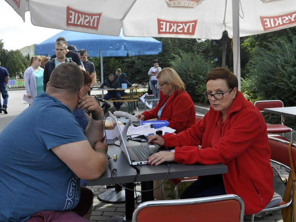 Oddawali krew a później mogli zjeść pizzę i pobawić się z dziećmi
