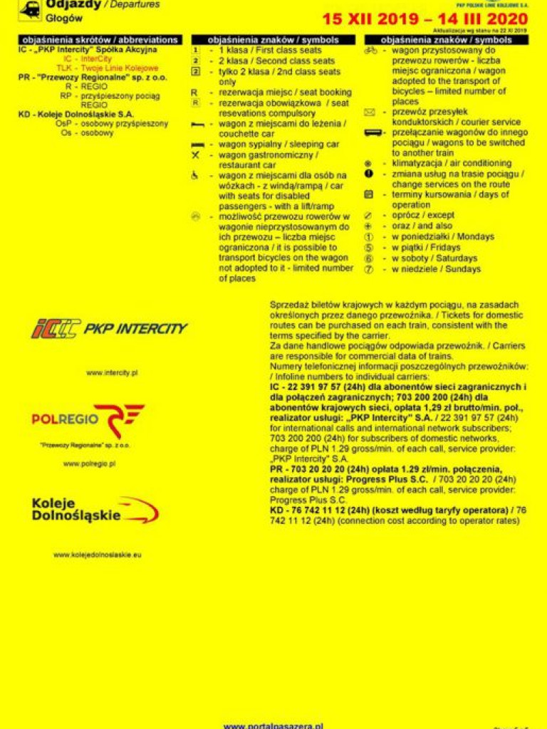 Jest już oficjalny rozkład jazdy pociągów do Leszna. Obowiązywać będzie od połowy grudnia. Sprawdź!