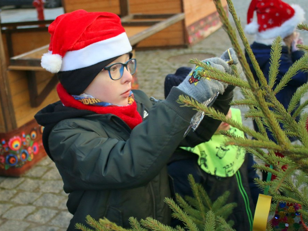 Najmłodsi głogowianie stroili choinki. Dziś na rynku wiele atrakcji