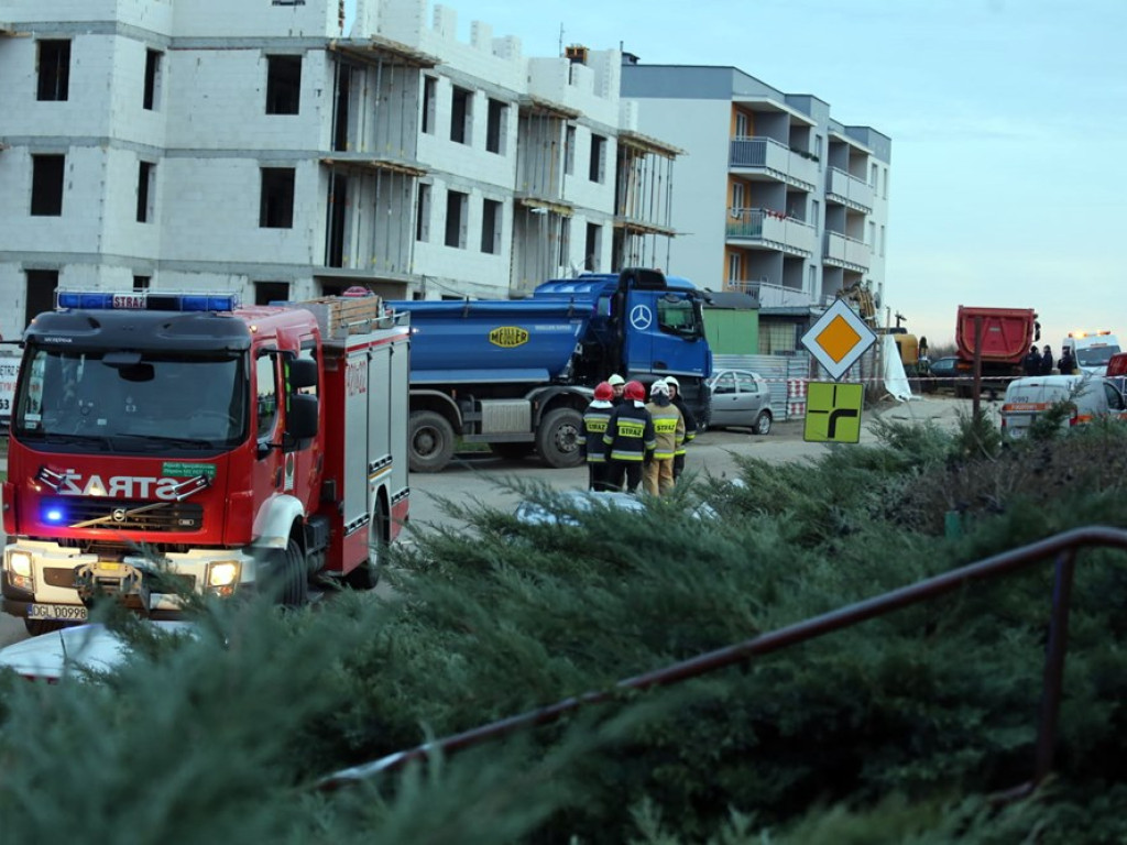 Koparka uszkodziła gazociąg. Na szczęście nie doszło do wybuchu. Ewakuowano 40 mieszkańców
