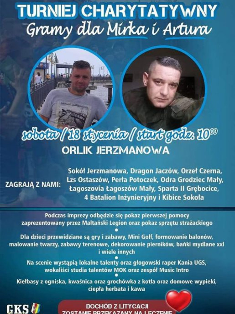 W Jerzmanowej trwa turniej charytatywny dla Mirka i Artura! Wpadajcie pokibicować swoim i dobrze się najeść...