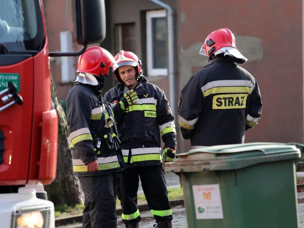 Dzięki szybkiej reakcji strażaków ogień nie przeniósł się na drewnianą konstrukcję budynku