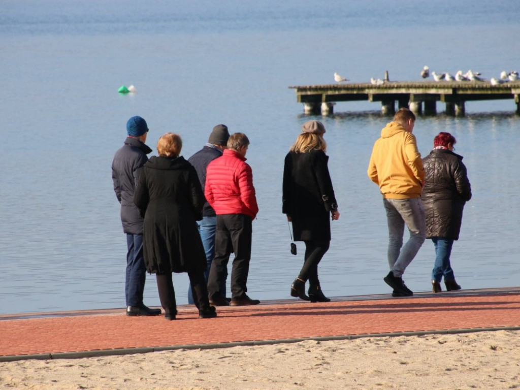 Sławska plaża zaprasza już turystów! Właśnie trwa odbiór prac budowlanych