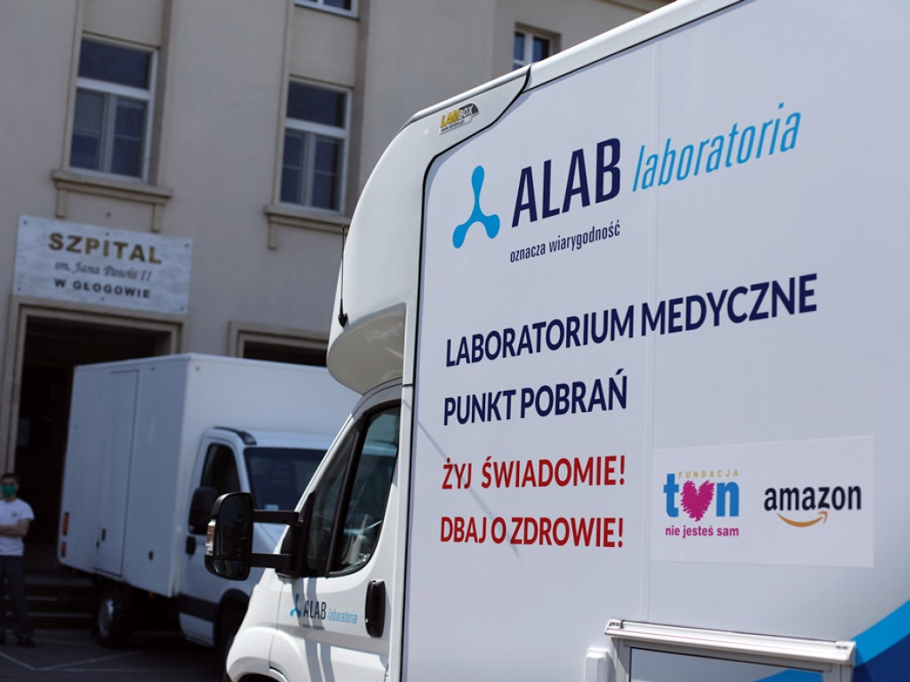 200 testów dla pracowników głogowskiego szpitala od TVN