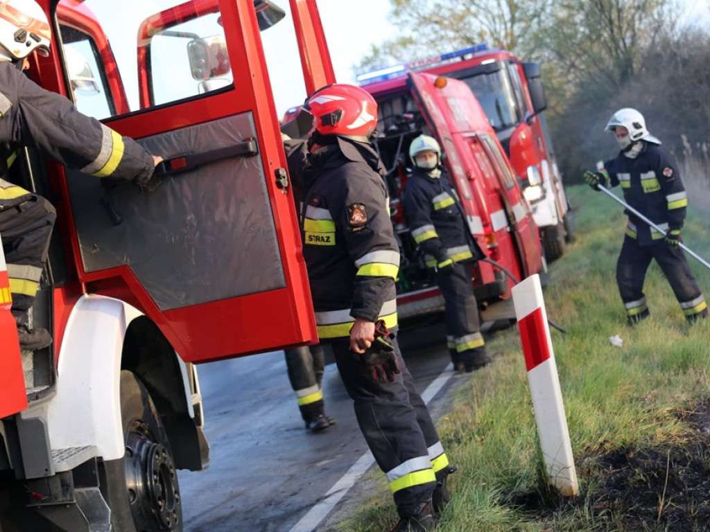 Dwa pożary w tym samym czasie w gminie Kotla. Czy to były podpalenia?