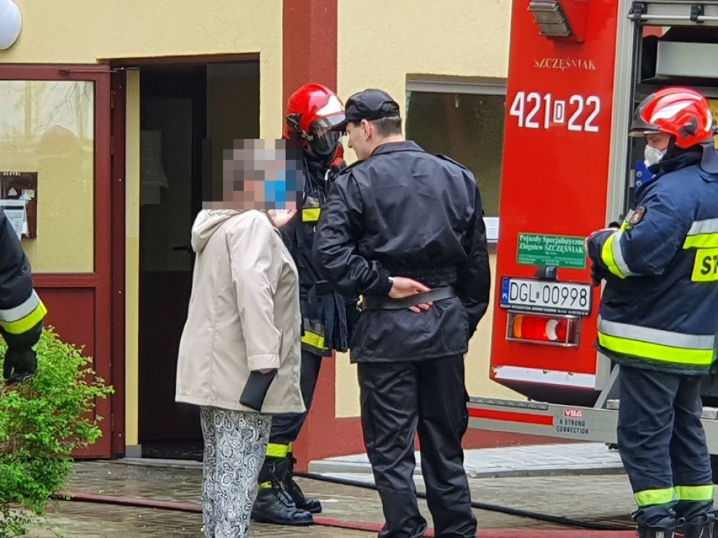 Pożar w mieszkaniu przy ul. Andromedy. 