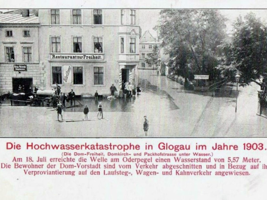 Największa powódź XX wieku w Głogowie [ZDJĘCIA]