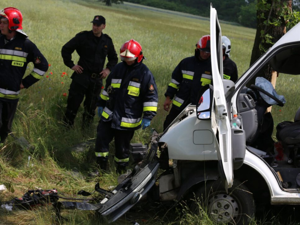 Auto uderzyło w drzewo. Trzy osoby trafiły do szpitala