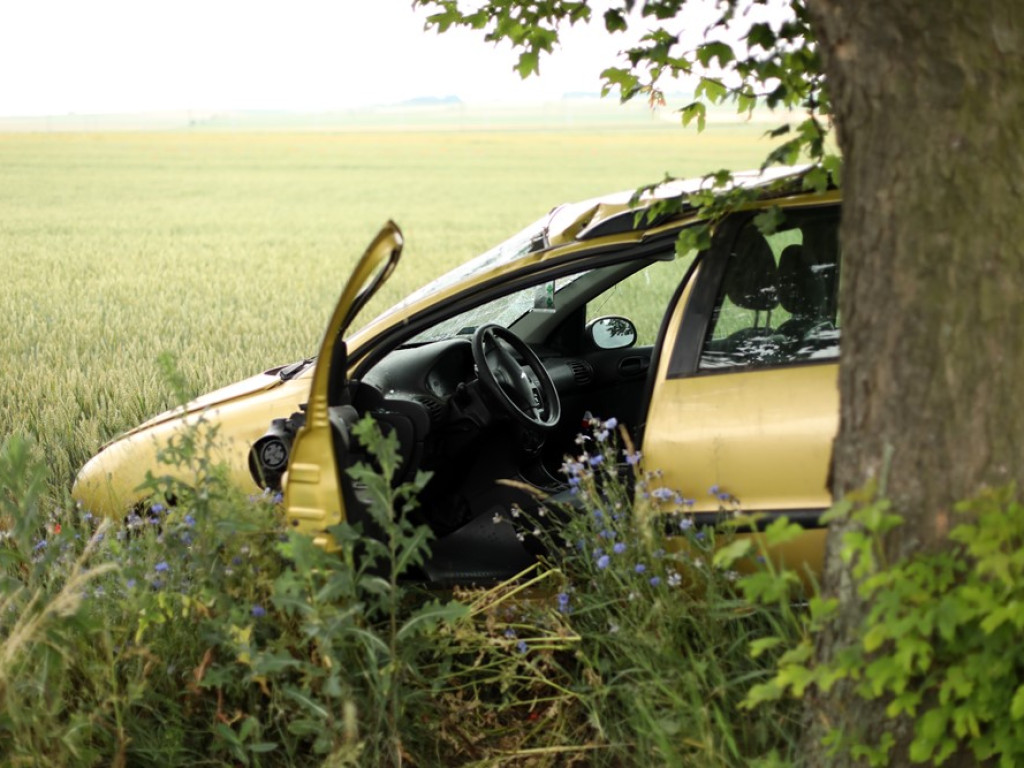 Poważny wypadek koło Bytnika. Auto uderzyło w drzewo