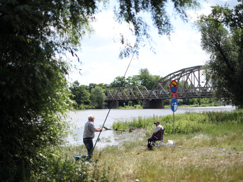 Odra przybiera i zbliża się do stanu alarmowego. Wędkarze: Woda zalewa plac festynowy