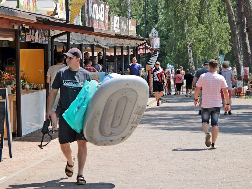 Otwarcie sezonu nad Jeziorem Sławskim. Słońce świeci, woda ciepła!