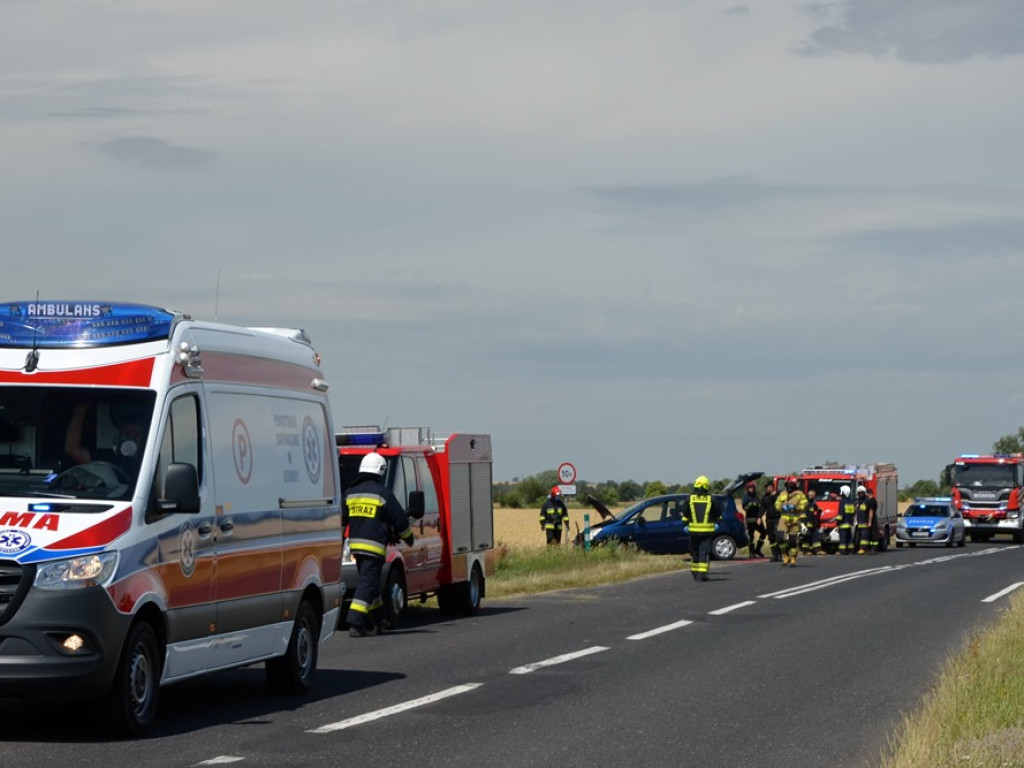 Poważny wypadek na drodze w kierunku Orska! Nie zauważyła i wymusiła