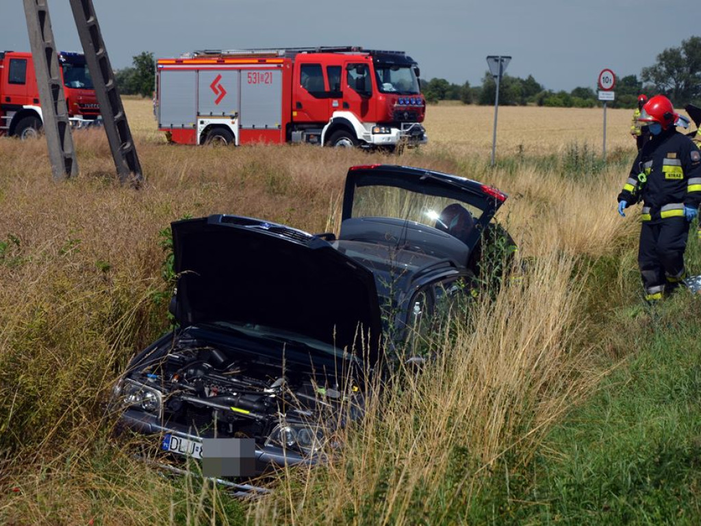 Poważny wypadek na drodze w kierunku Orska! Nie zauważyła i wymusiła