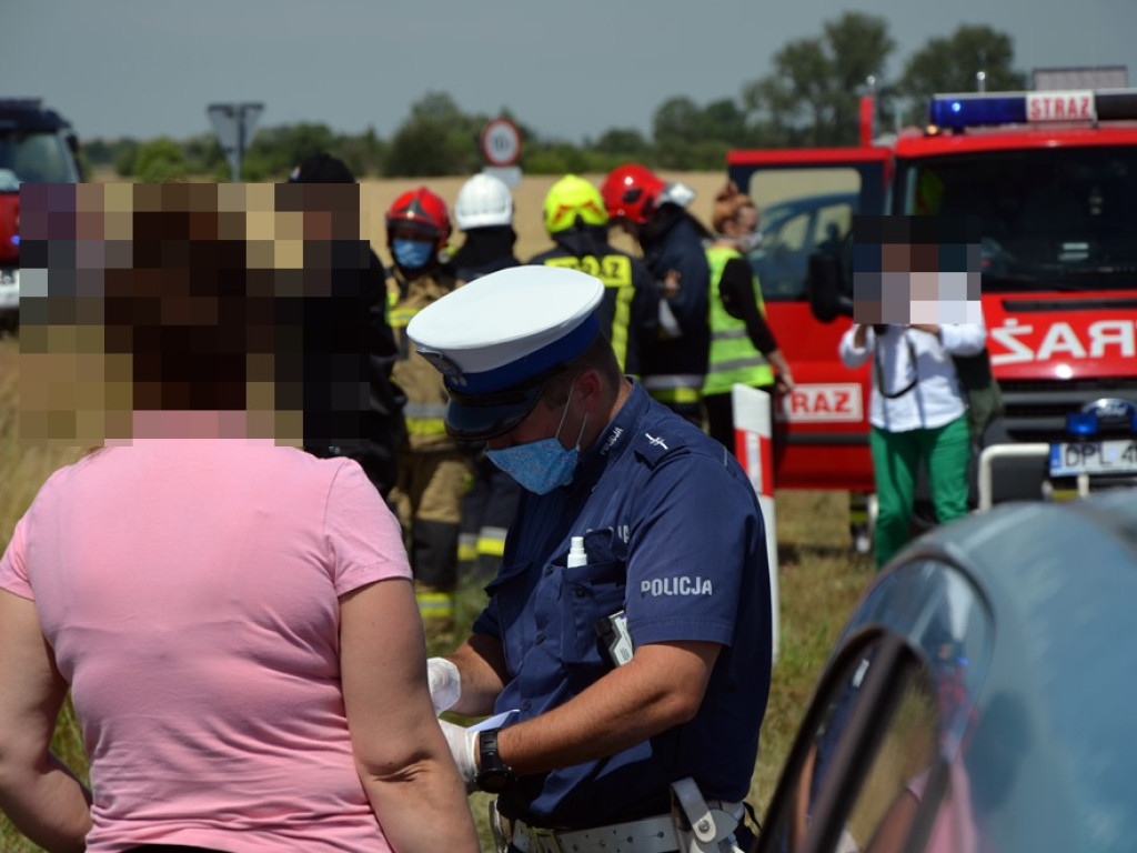 Poważny wypadek na drodze w kierunku Orska! Nie zauważyła i wymusiła