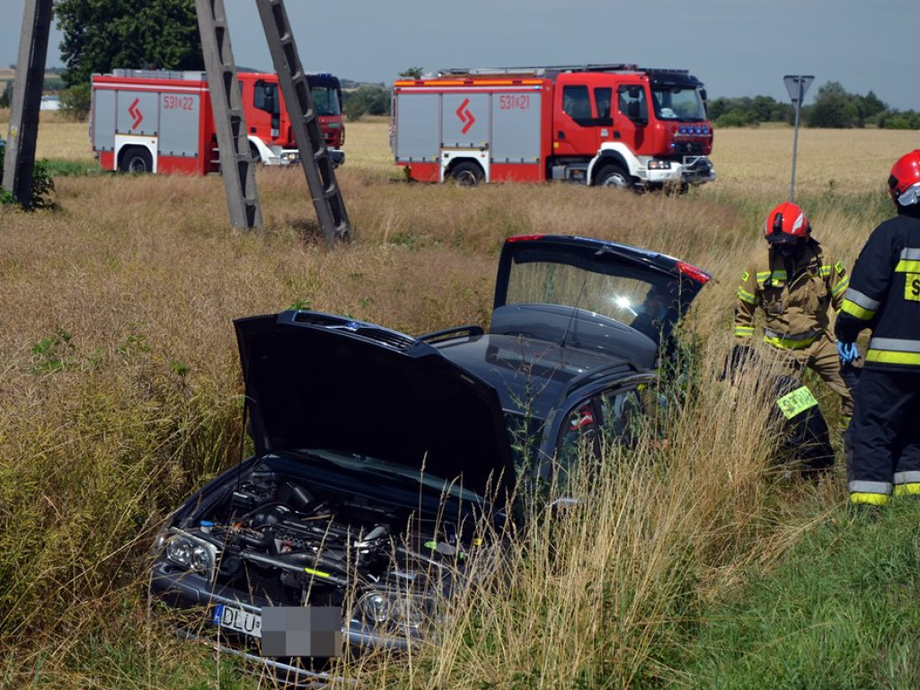Poważny wypadek na drodze w kierunku Orska! Nie zauważyła i wymusiła