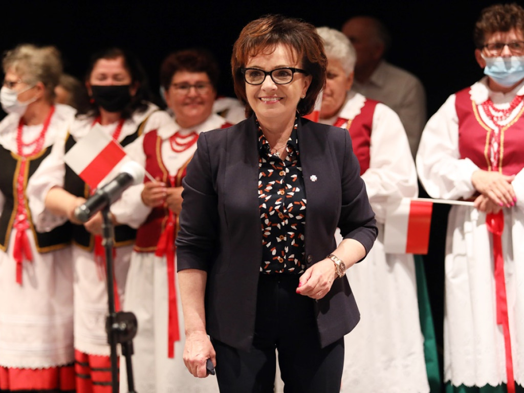 Marszałek Sejmu Elżbieta Witek w Głogowie. Na trzy godziny przed ciszą wyborczą