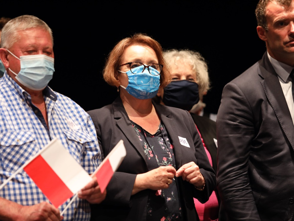 Marszałek Sejmu Elżbieta Witek w Głogowie. Na trzy godziny przed ciszą wyborczą