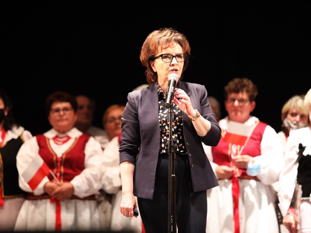 Marszałek Sejmu Elżbieta Witek w Głogowie. Na trzy godziny przed ciszą wyborczą