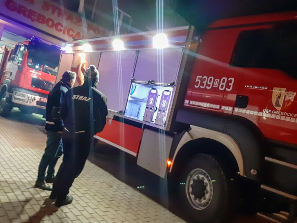 Nowy strażacki wóz dla ochotników z Grębocic. Ale przywitanie