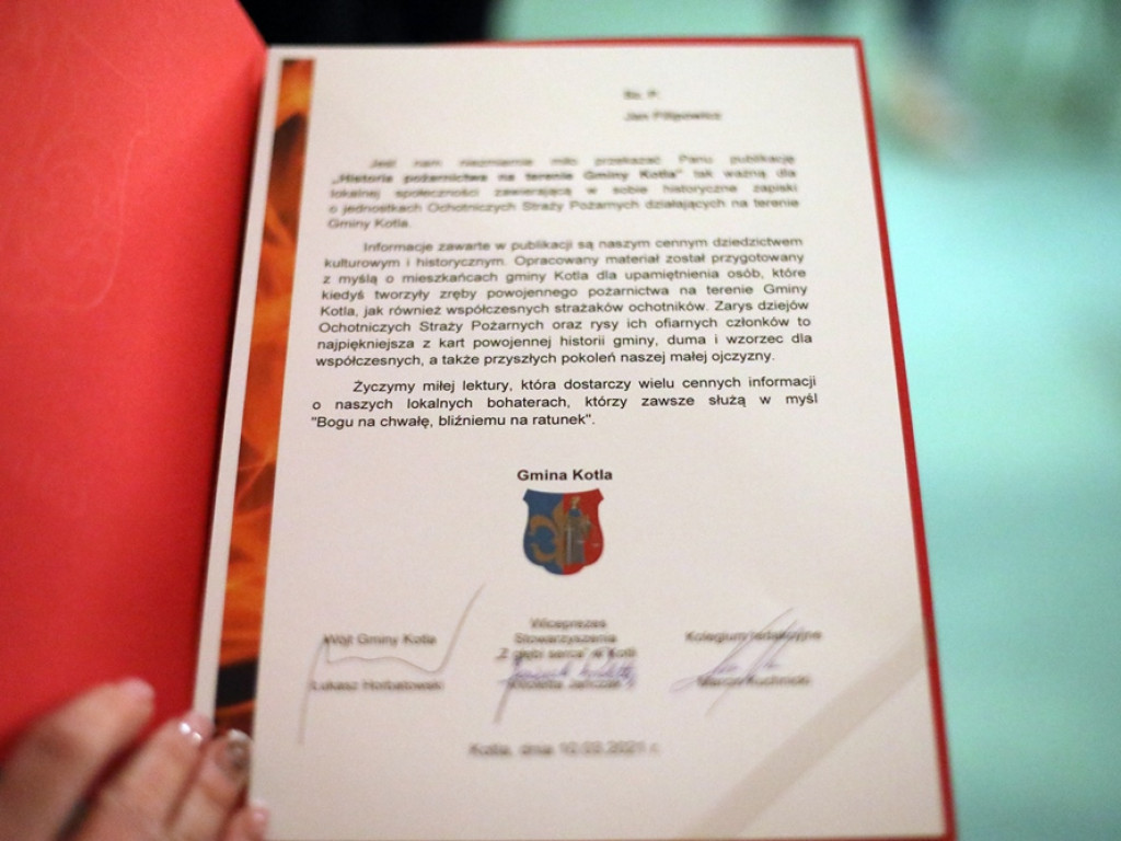 Wydali książkę o historii pożarnictwa w gminie Kotla. Jest tysiąc egzemplarzy