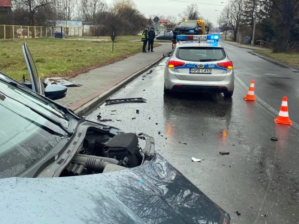 Wymusił pierwszeństwo i uderzył w skodę