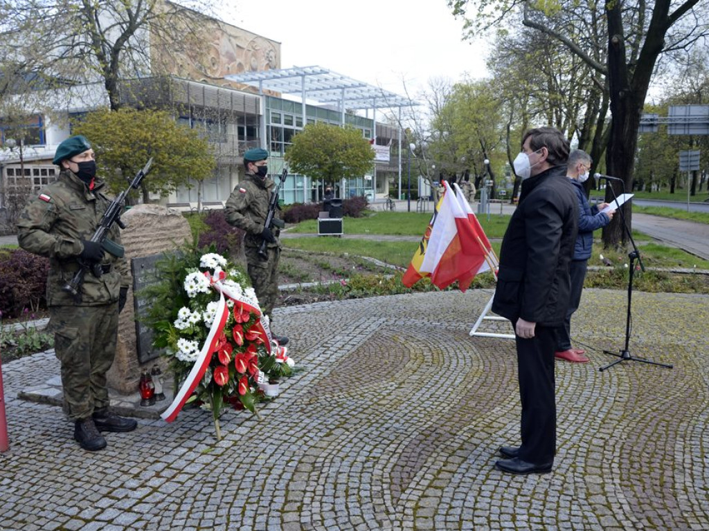 Symboliczne obchody 230. rocznicę uchwalenia Konstytucji 3 Maja w Głogowie.