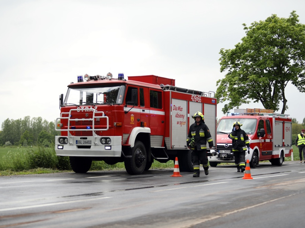 Bus z Ukraińcami zmiażdżył seata. Kierowca osobówki poniósł śmierć na miejscu