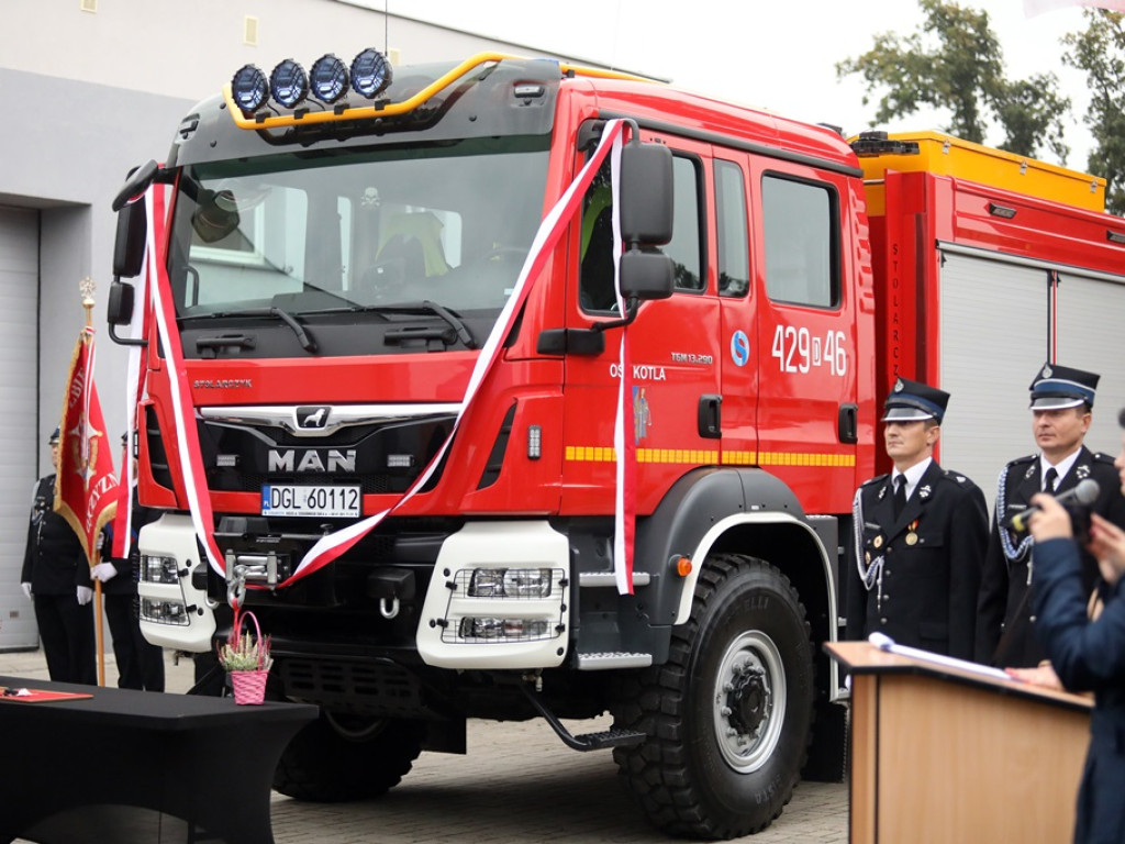 Marcinek ochrzczony! Nowe auto dla strażaków w Kotli [ZDJĘCIA]