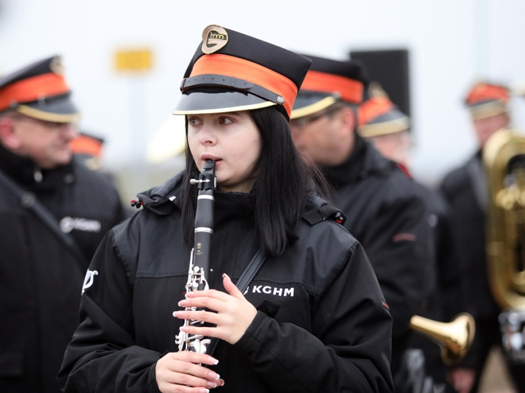 Na rondzie zagrała nawet Zakładowa Orkiestra Dęta Huty Miedzi Głogów [ZDJĘCIA]