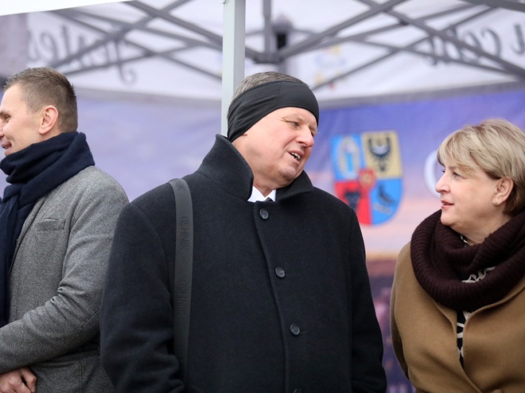 Na rondzie zagrała nawet Zakładowa Orkiestra Dęta Huty Miedzi Głogów [ZDJĘCIA]