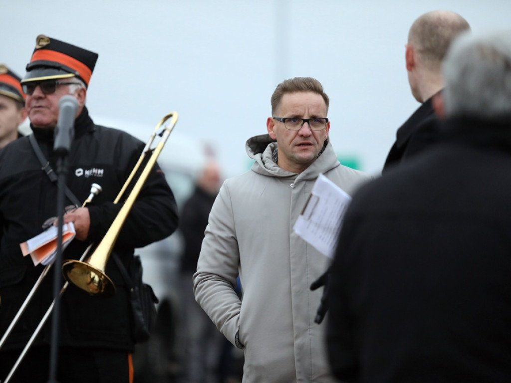 Na rondzie zagrała nawet Zakładowa Orkiestra Dęta Huty Miedzi Głogów [ZDJĘCIA]