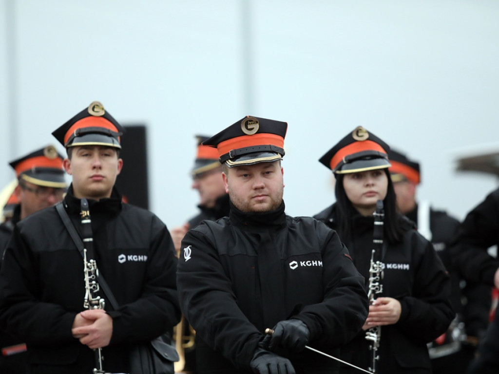 Na rondzie zagrała nawet Zakładowa Orkiestra Dęta Huty Miedzi Głogów [ZDJĘCIA]