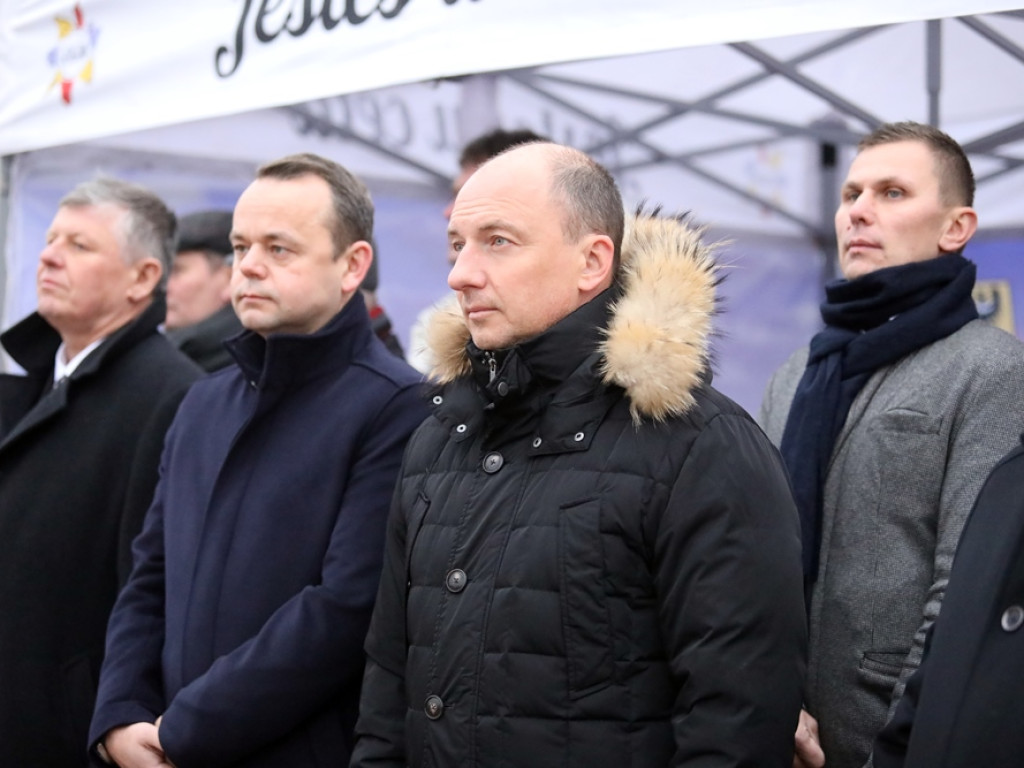 Na rondzie zagrała nawet Zakładowa Orkiestra Dęta Huty Miedzi Głogów [ZDJĘCIA]