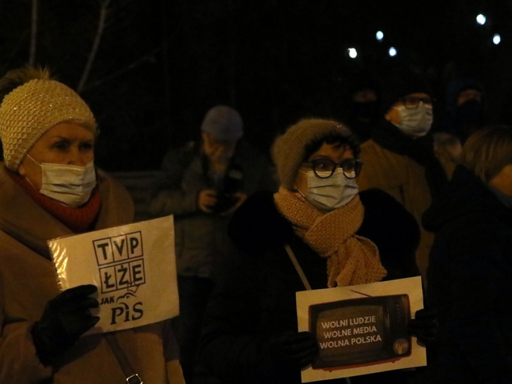 Wolne media. Protest w Głogowie. 