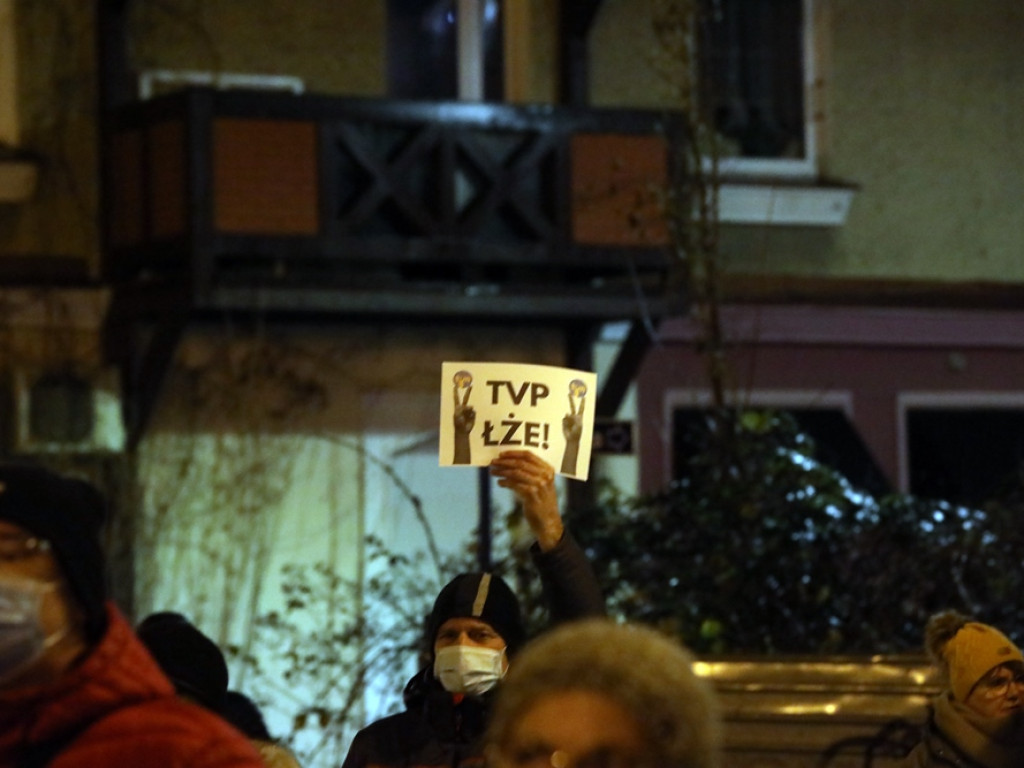 Wolne media. Protest w Głogowie. 