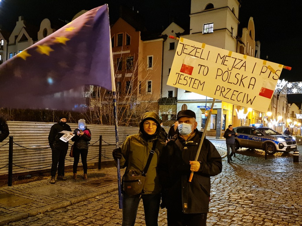 Wolne media. Protest w Głogowie. 