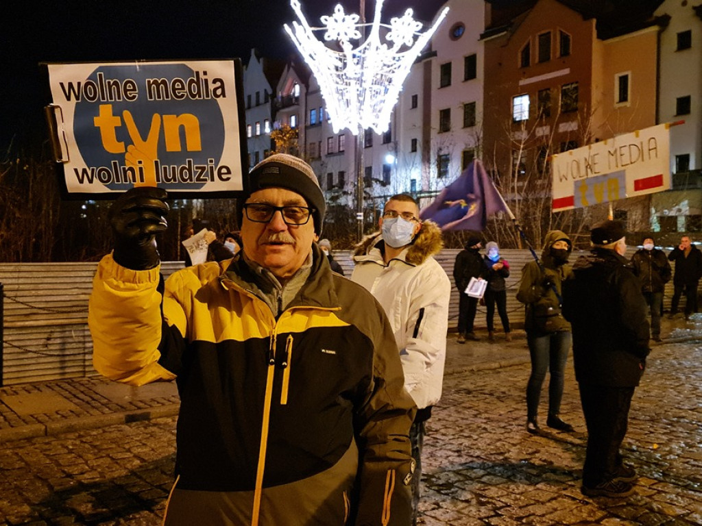 Wolne media. Protest w Głogowie. 